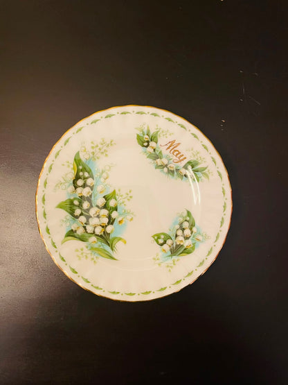 Royal Albert Flowers of the Month May Lily of the Valley Decorative Plate 6.3 Inch