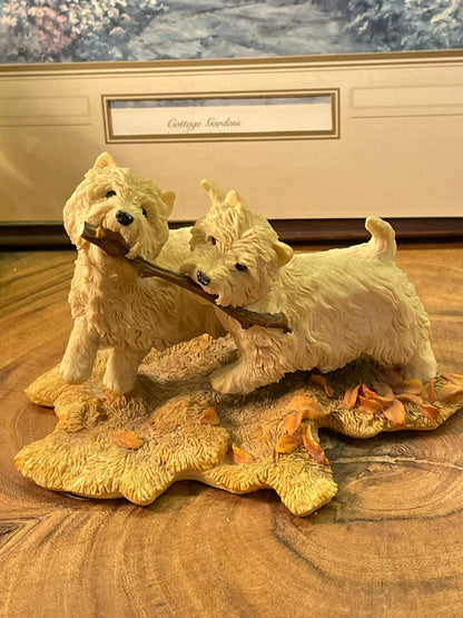 Sherratt & Simpson Westie Dogs Figurine England