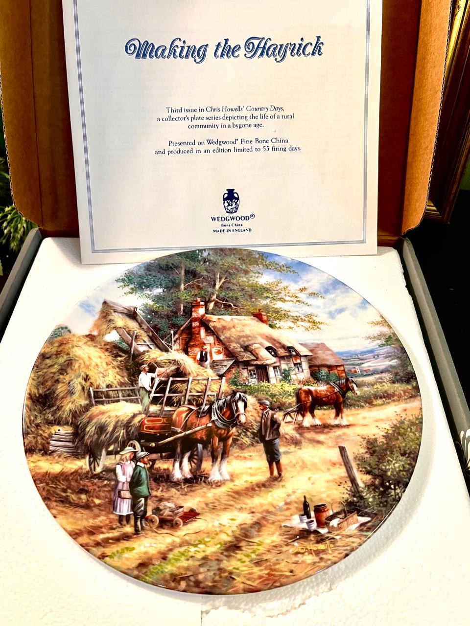 Wedgwood Boxed Country Days Haymaking Plate 20 cm Boxed