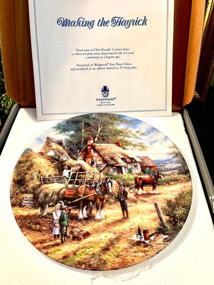 Wedgwood Boxed Country Days Haymaking Plate 20 cm Boxed