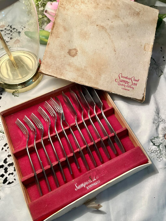 Sampson Stainless Steel Cutlery Set 12-Piece 8 in