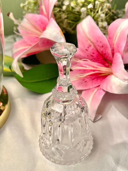 Vintage Clear Crystal Bell – Approx. 5 Inch