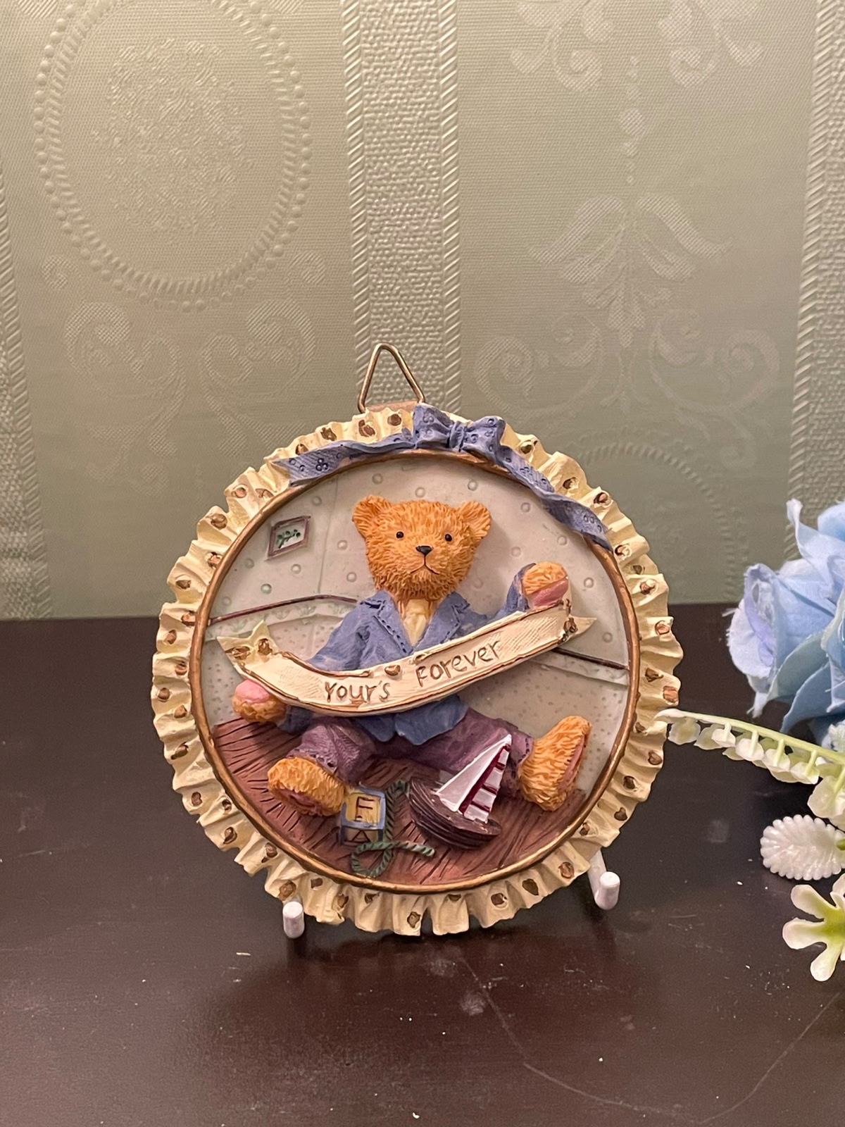 Regency Fine Arts Message Bears Happy Birthday Wall Plaque