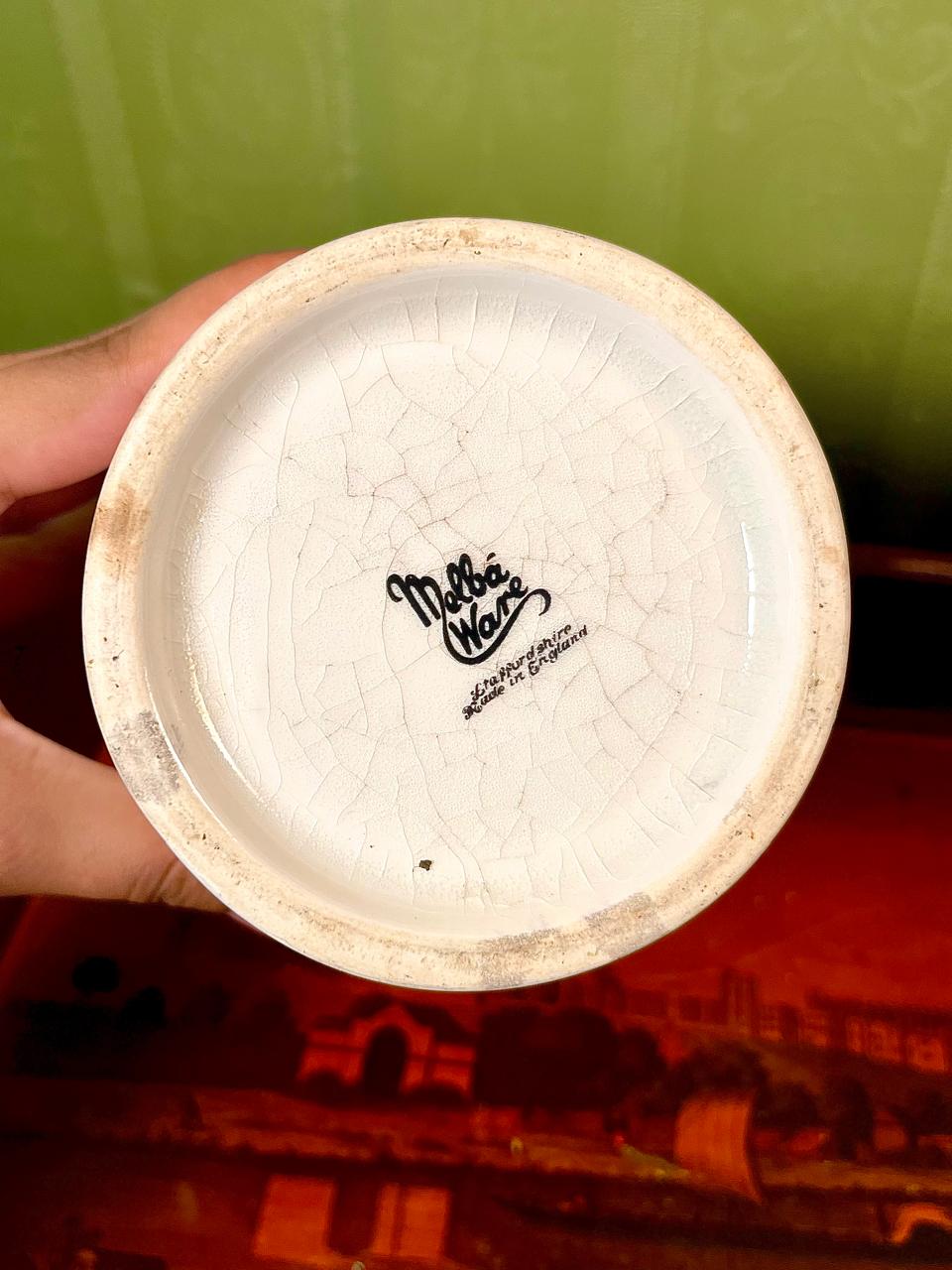 (Rare Find) Maling Ware Floral Ceramic Floor Vase | Made in England | 10 Inch