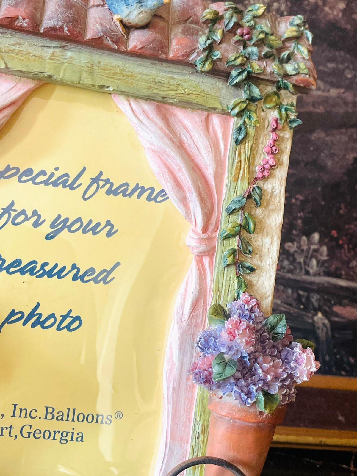 Vintage “Cottage Garden” Photo Frame – Flowers Inc. Balloons, Georgia (USA)