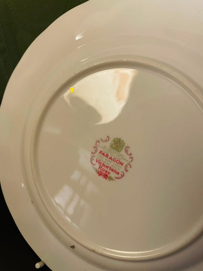 Paragon Victoriana Rose Bone China Plate England