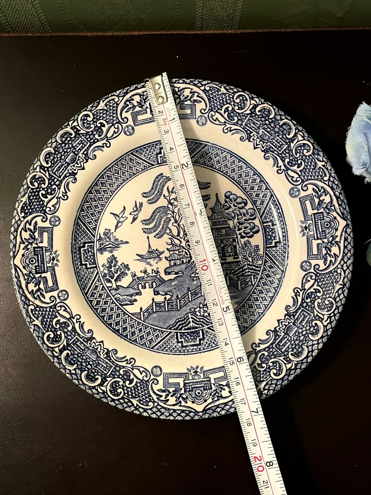 English Ironstone Blue Willow Side Plate 7 Inch