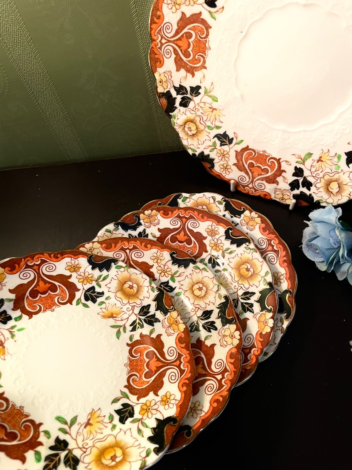 Allertons Kyoto Cake Platter & Plates Set – 5 Pieces