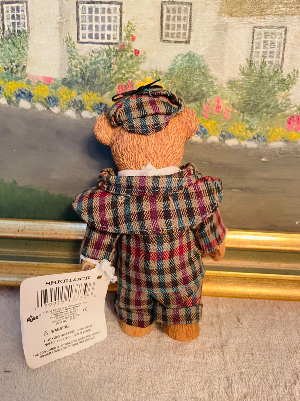 Vintage Russ Berrie Teddy Town Bear – Collectible Plush Toy