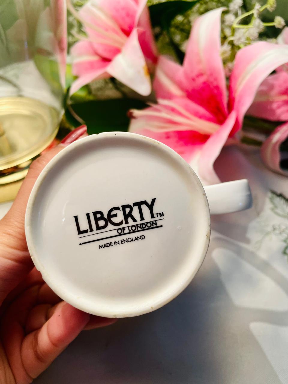 Liberty of London Black & White Architectural Mug – 4.25 Inch