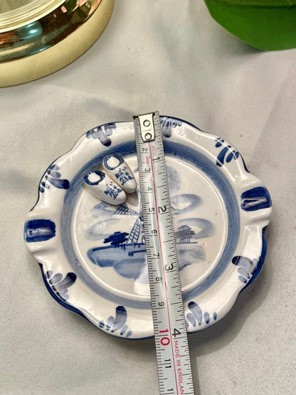 Holland Delft Blue Hand-Painted Decorative Dish 4 in