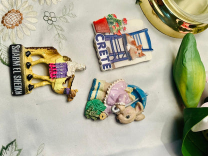 Travel & Animal Magnet Pieces Set of 3