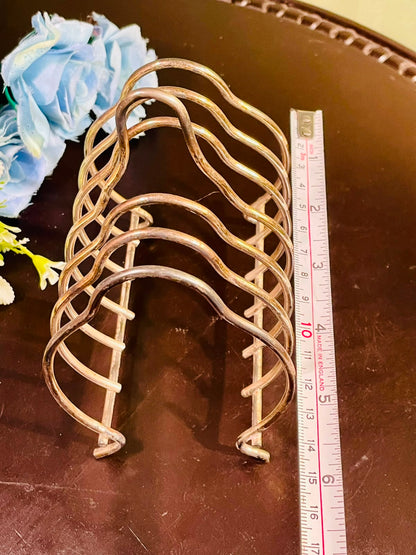 Chrome Toast Rack – 6 Slice Metal Bread Holder
