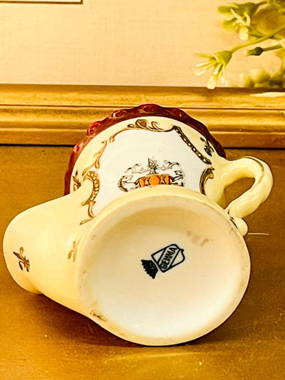 Vintage Gemma Shaving Mug – Heraldic Porcelain Grooming Cup