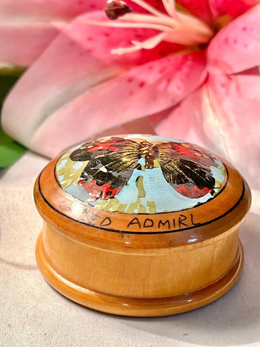 Vintage Wooden Kashmir Decorative Trinket Box – 6cm