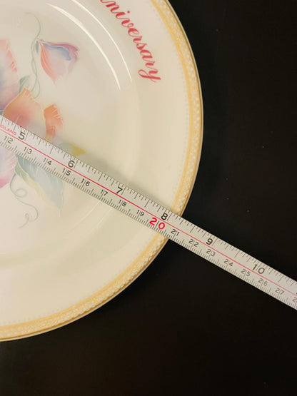 Aynsley Ruby Wedding Anniversary Plate 8" England