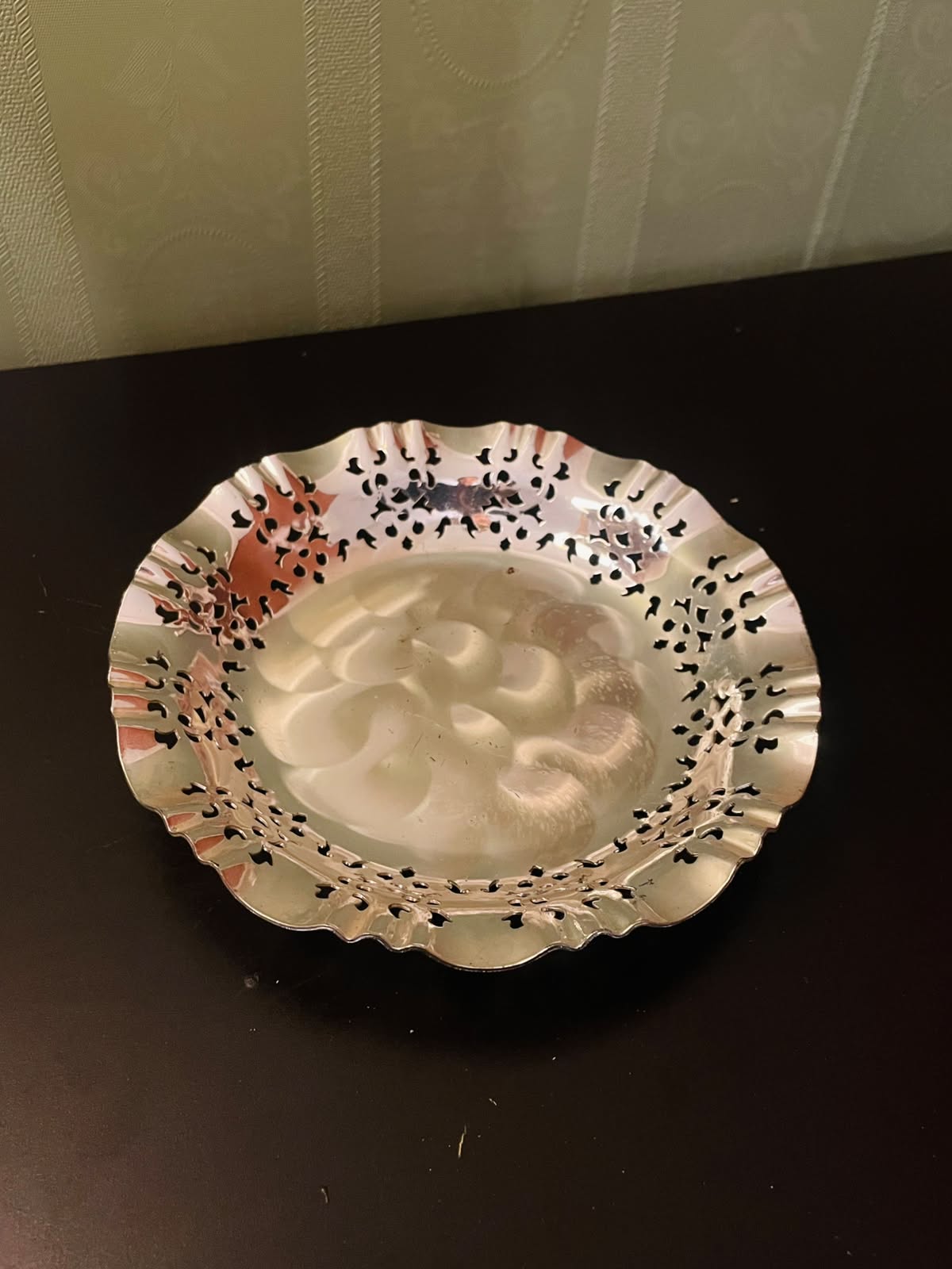 Vintage Silver Plated Pierced Platter Tray
