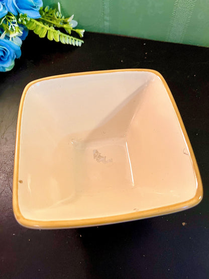 Square Floral Ceramic Bowl