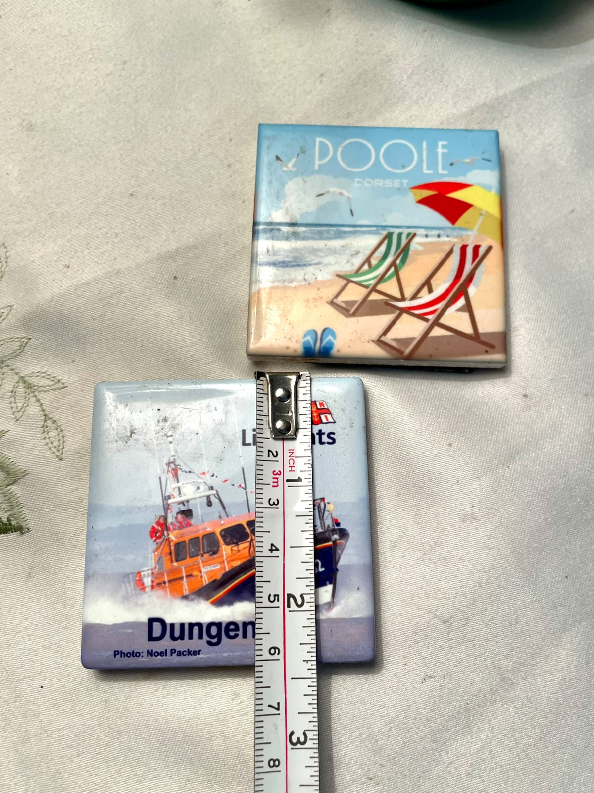 Poole Dorset & Lifeboat Souvenir Fridge Magnets – 2 Piece Set