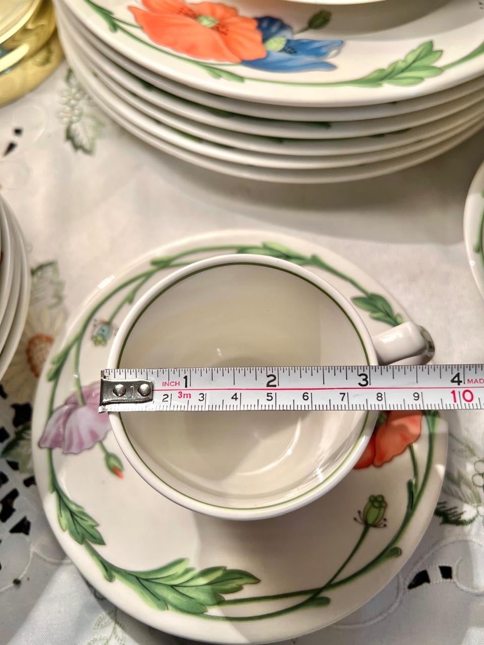 Villeroy & Boch Amapola Floral Dinner & Tea Set 30-Piece