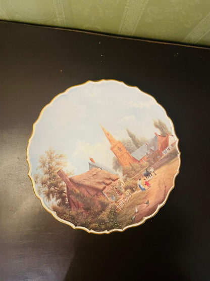 Spode Rural Scenes Village Church Plate 9"