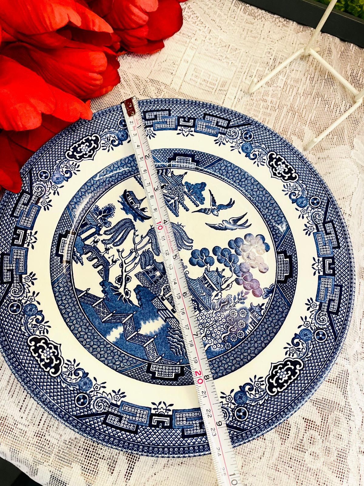 Churchill Willow Blue & White Decor Plate 9.5 Inch