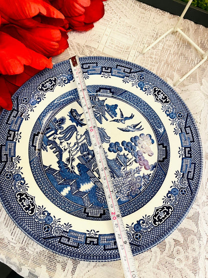 Churchill Willow Blue & White Decor Plate 9.5 Inch