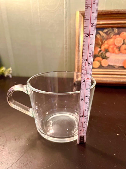 Vintage IKEA Clear Glass Soup  Mug – 4 Inch