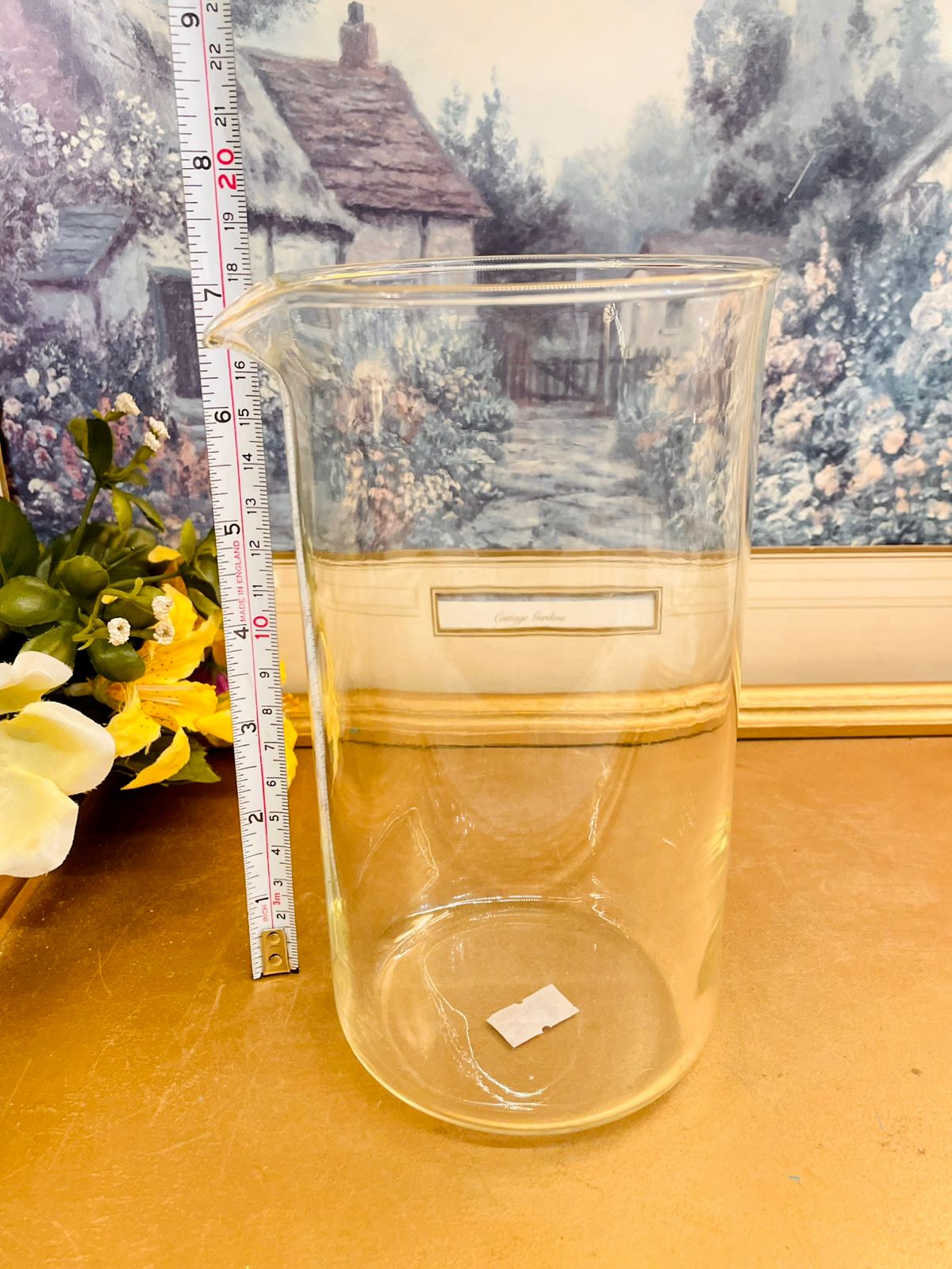 Vintage Glass Pitcher – Minimal Clear Serving Jug