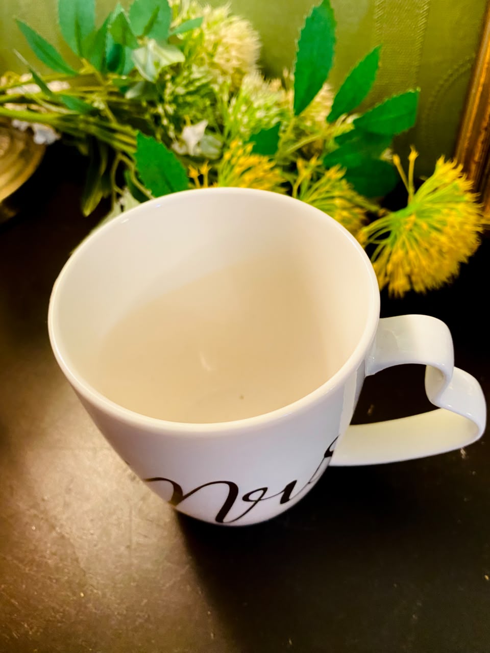Mrs Heart Handle Ceramic Mug 5 Inch Wedding Gift Cup