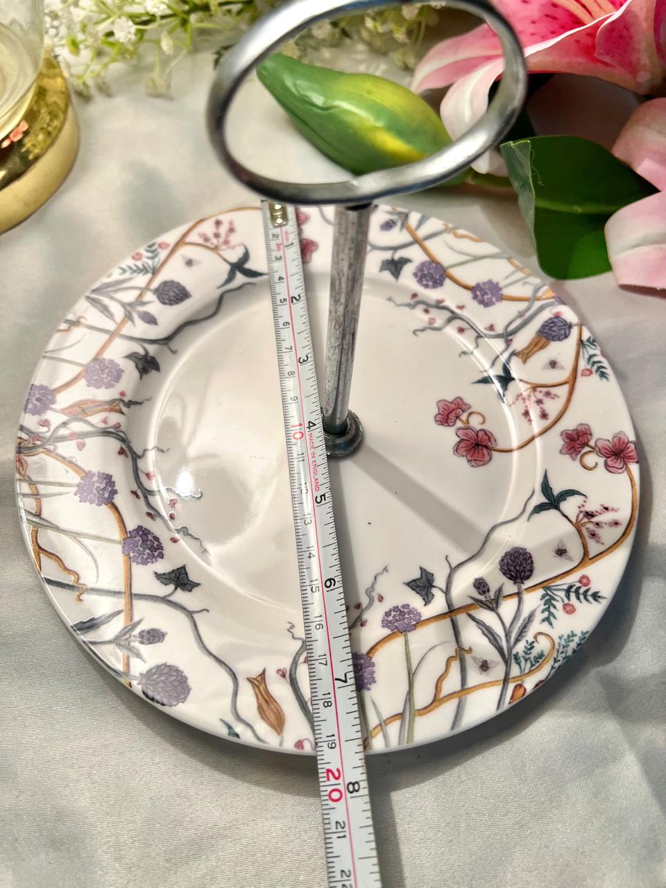 The Chateau by Angel Strawbridge Floral 8" Serving Stand