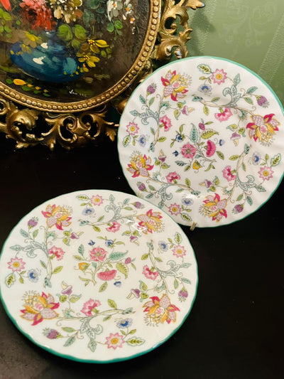 Minton Haddon Hall Bone China Plates Set of 2 – 6 Inch