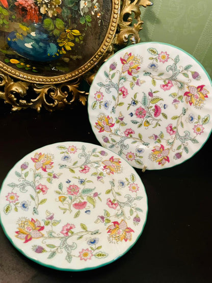 Minton Haddon Hall Bone China Plates Set of 2 – 6 Inch