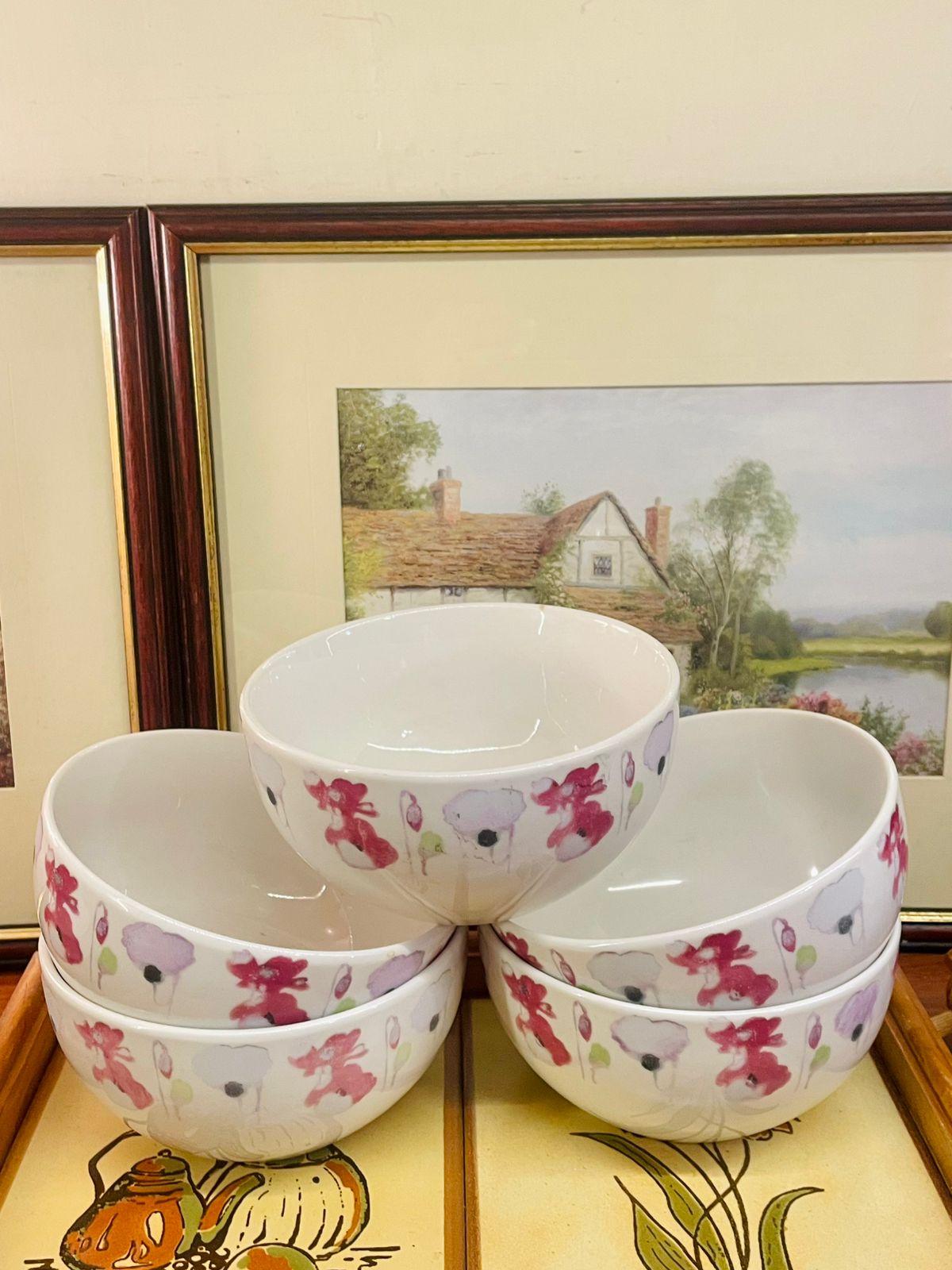 Sainsbury’s Floral Deep Cereal Bowl – Vintage Cottage-Style
