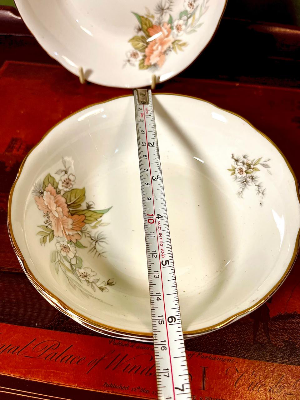 Royal Stuart Fine Bone China 6 Inch Dessert Bowls | Set of 3 | Made in England