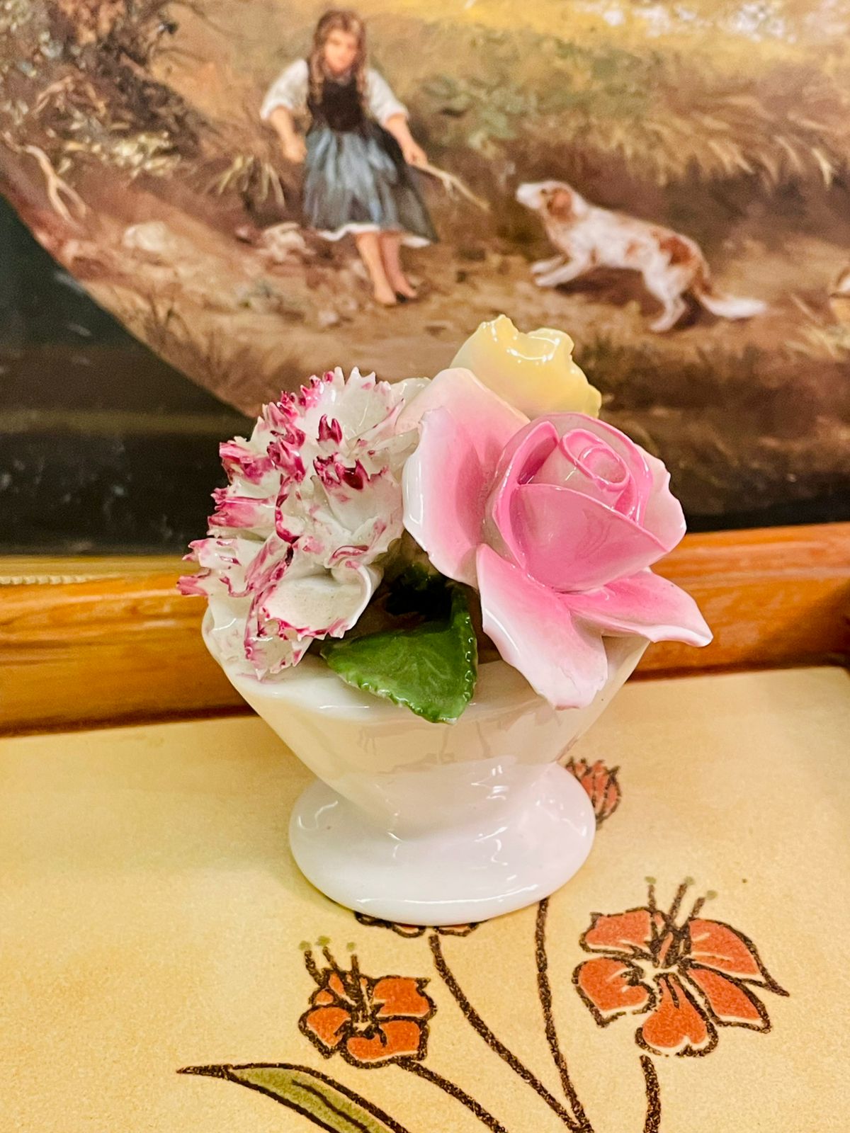 3d Floral Decor Piece, Bone China Flower Vase – Made in England