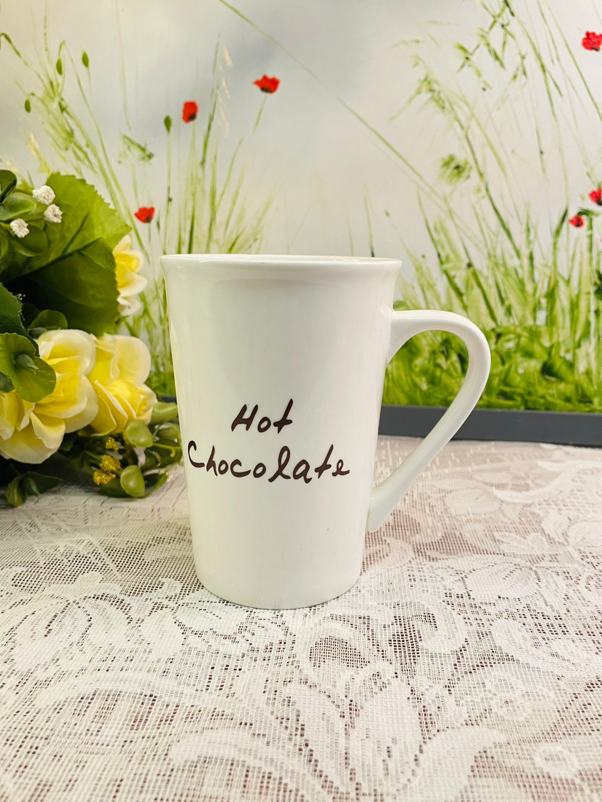 Vintage Hot Chocolate Ceramic Mug
