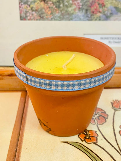 Terracotta Pot Scented Candles – Set of 3