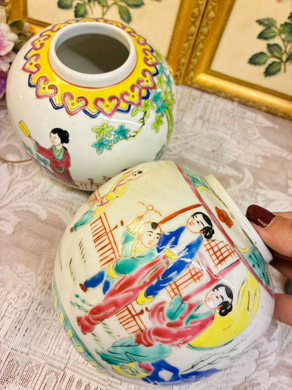 Vintage Porcelain Oriental Vases Pair (3200 each)