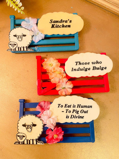 Vintage Kitchen Quote Fridge Magnets Set (3 Pieces)
