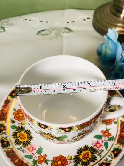 Lady Beth Fine Bone China Floral Cup & Saucer 2-Piece Set