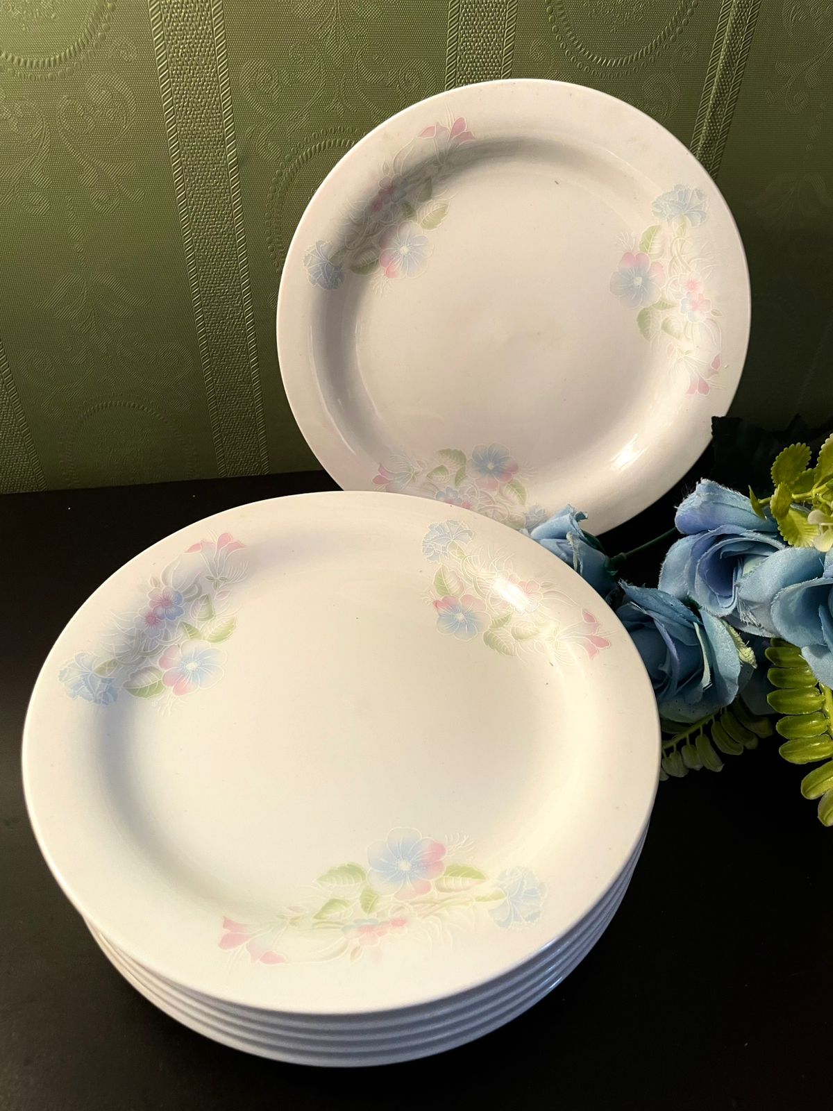 Royal of Japan Pastel Floral Plates Set of 6