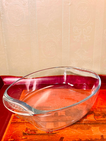 PYREX Large Deep Clear Oven-Safe Round Baking Dish 12"