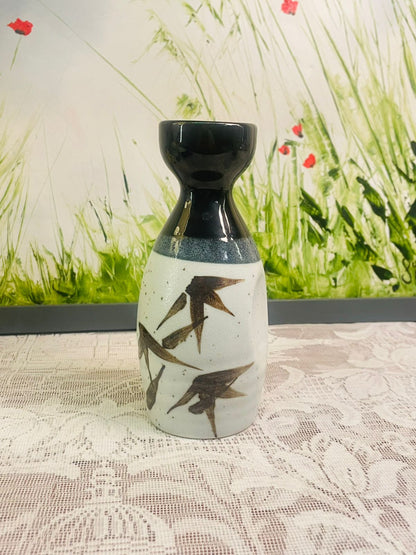 Vintage Japanese Style Sake Set with 4 Glass