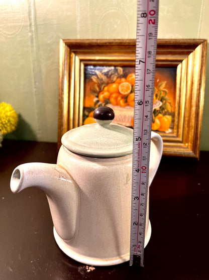 Vintage Speckled Stoneware Coffee Pot – 5 Inch