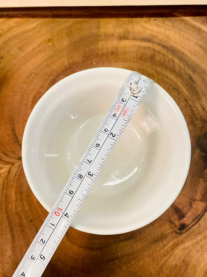 Set of 5 White Ceramic Ramekins | Soufflé Bowls Bakeware