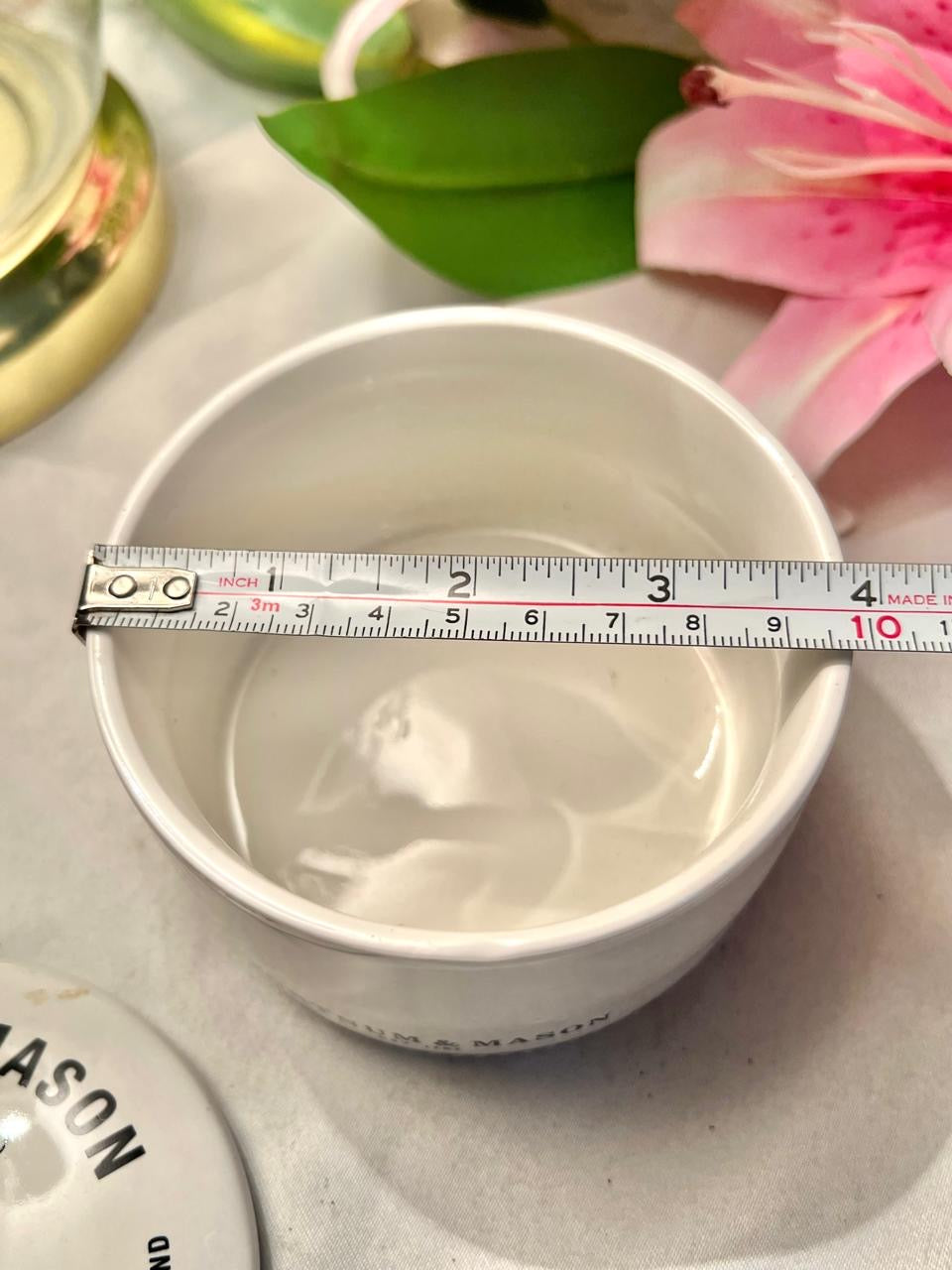 Fortnum & Mason White Ceramic Oven-Safe Lidded Jar  8cm