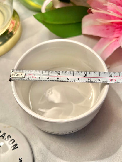 Fortnum & Mason White Ceramic Oven-Safe Lidded Jar  8cm