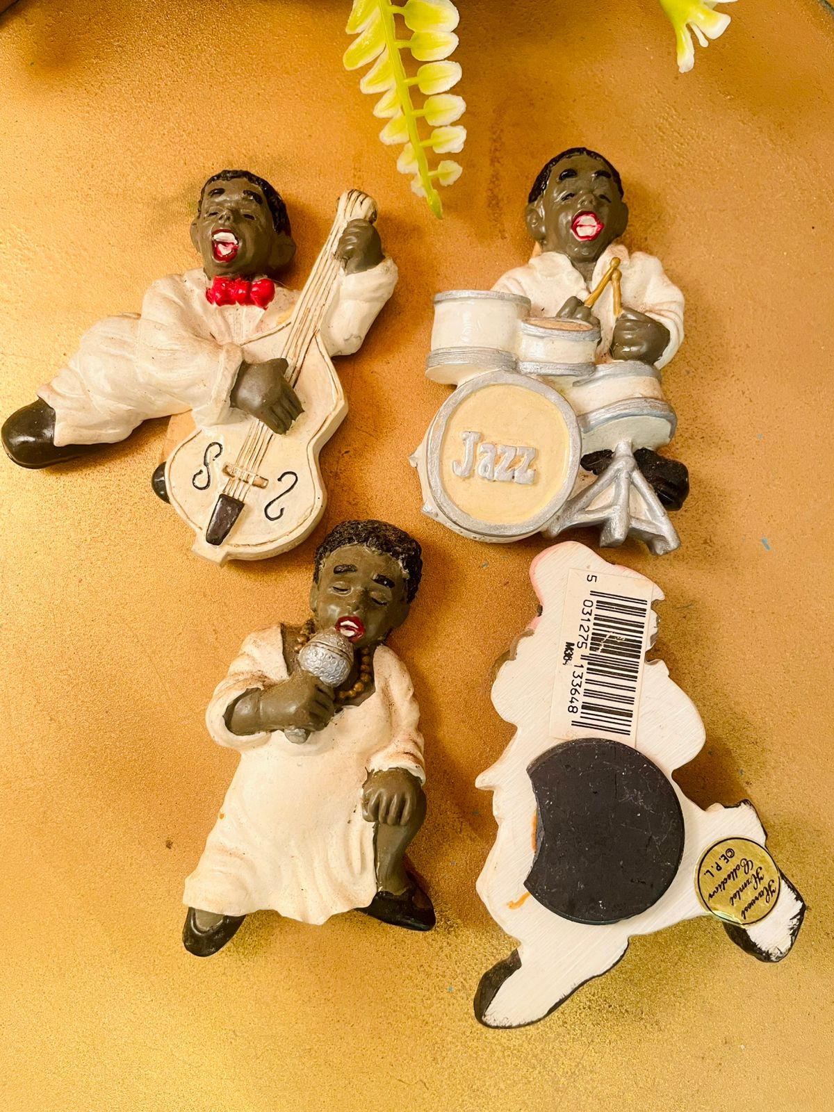 Vintage Jazz Musicians Fridge Magnets Set of 4