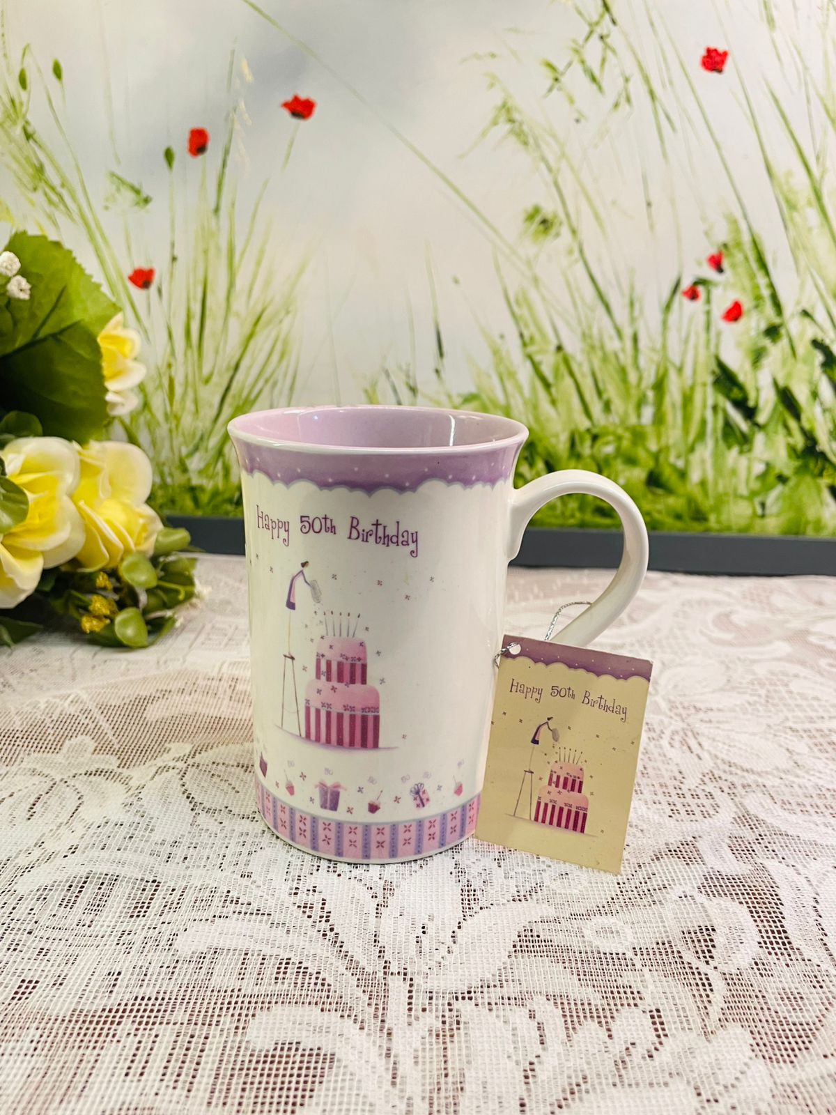 Happy 50th Birthday Fine Bone China Mug